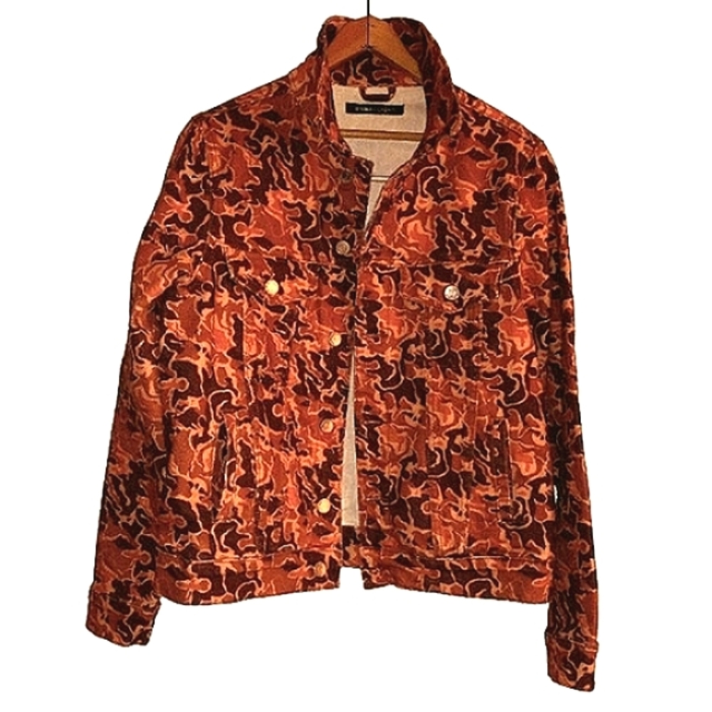 "Embellish" Camo Design Denim/Jean Jacket